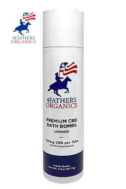 CBD Bath Bombs - 4Fathers Organics 25mg 4ct