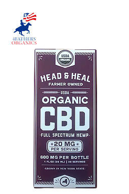 Head & Heal: Organic Full Spectrum CBD Tincture 600mg 30ml