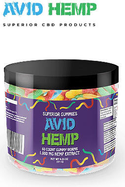 CBD Gummy Worms 1,000mg 60ct