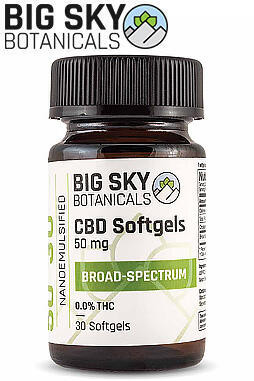 CBD Softgels 50mg 90ct