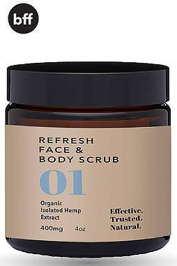 Organic CBD Refresh Face and Body Scrub