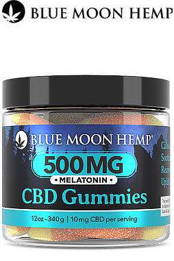 CBD Gummies w/ Melatonin – 12oz 500mg