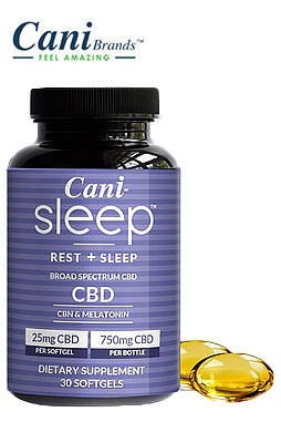 Cani-Sleep Broad Spectrum CBD Softgels 750mg