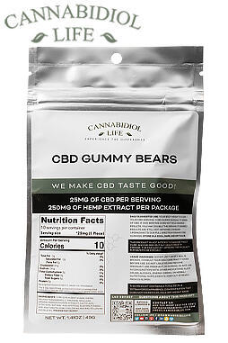 CBD Gummy Bears 250mg 10ct
