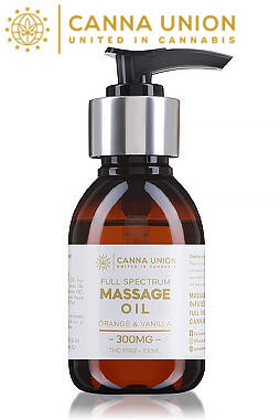 CBD Massage Oil 300mg - Orange & Vanilla