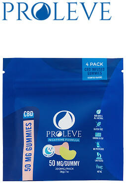 Proleve - CBD Edible - Gummy Slices PM 4 Count - 50mg