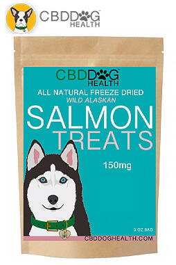 CBD Oil Freeze Dried Salmon Treats For Dogs 3oz
