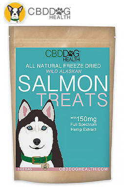 CBD Oil Freeze Dried Salmon Treats For Dogs 1oz