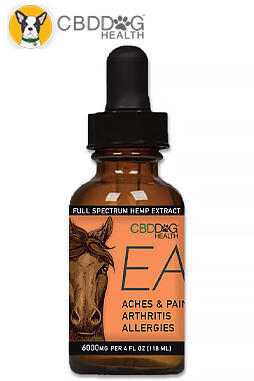 Ease – 6000 mg Full Spectrum Hemp Extract (CBD) Equine, with Turmeric and Frankincense