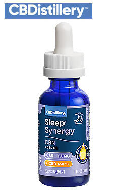 Sleep Synergy CBN + CBD Tincture 1:3 - 150mg CBN + 450mg CBD - 30ml