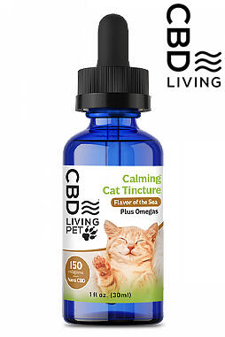 CBD Living Calming Cat Tincture 150 mg CBD Oil Drops