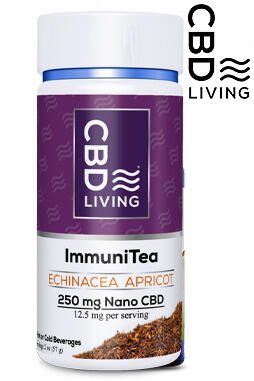 CBD Living Echinacea Apricot Immunity Tea 250 mg