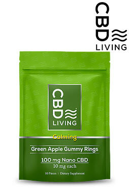 CBD Gummy Rings - Green Apple 100mg