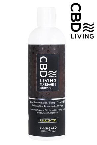 CBD Living Massage Oil 300mg