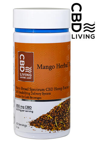 CBD Living Mango Herbal Tea 250 mg
