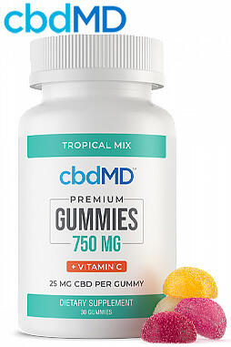 CBD Gummies - 750 mg Vitamin C - 30 Count