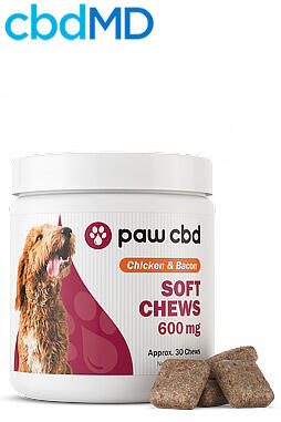 Pet CBD Soft Chews for Dogs Chicken & Bacon 600mg