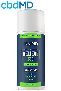 CBD Topical Lidocaine 4 oz Spray - 500mg - Roll On