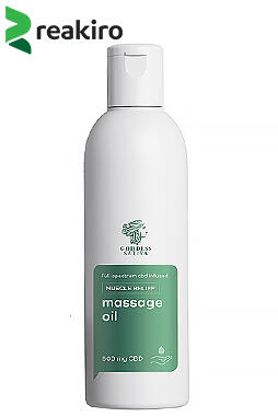 Massage Oil Muscle Relief 500 mg CBD, 200 ml