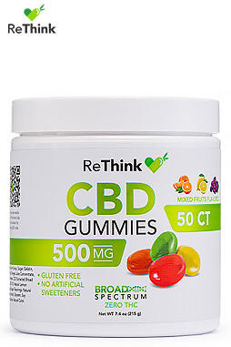 ReThink CBD Gummy Drops – 50ct – 500mg