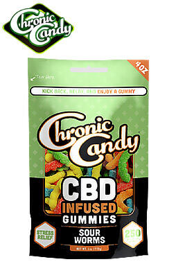 Chronic Candy Baggies - Gummies - Neon Bars 250mg