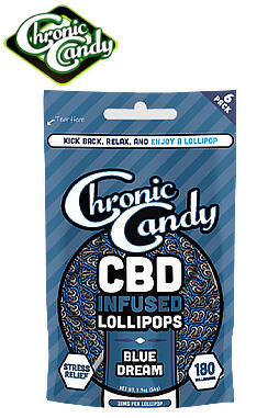 Chronic Candy Baggies - Lollipops - Blue Deam 30mg