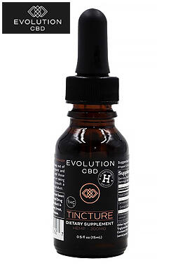 Evolution Terpene Rich Hemp Oil Tincture THC Free 300mg