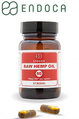 50mg Raw CBD Capsules (Strong)