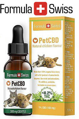 CBD Oil Drops Chicken Aroma 3% 300mg for Pets