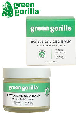 Certified Organic Intensive Relief CBD Balm 3000mg + Arnica