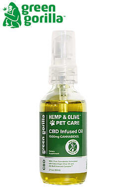 Organic Pure CBD Oil for Dogs & Cats 1500mg
