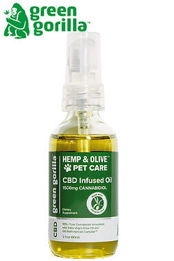 Organic Pure CBD Oil For Dogs & Pets 1500mg