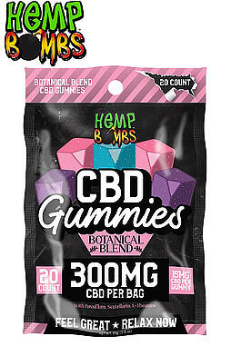 20-Count 15 mg Botanical CBD Gummies
