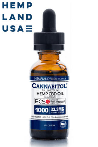 Cannabitol® Full-Spectrum Hemp CBD Oil—Enhanced With ECS5™ 1000mg - Introductory Pricing!