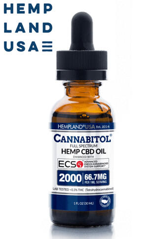 Cannabitol® Full-Spectrum Hemp CBD Oil—Enhanced With ECS5™ 2000mg