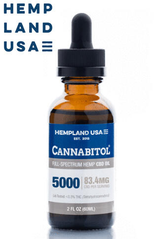 Cannabitol® Full-Spectrum Hemp CBD Oil 5000mg (2 Fl oz.)