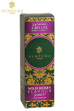 Hempura Pure 2400mg CBD Oil with Wild Berry Flavour & Terpenes (30ml)