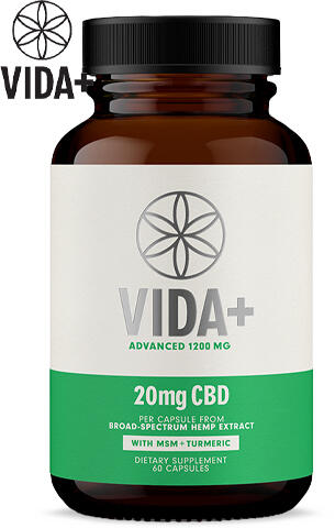 New Vida+ Capsules Advanced 20mg CBD - 60 Capsules