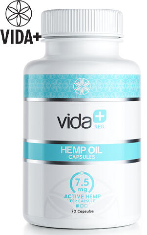 Vida+ CBD Capsules Regular 7.5mg CBD - 90 Capsules