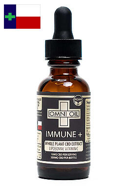 Immune+ : Liposomal CBD Oil with Vitamin C 500mg