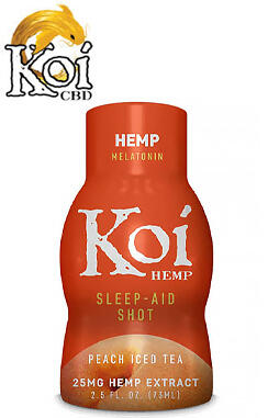 Koi CBD - CBD Drink Shot - Peach Iced Tea - 25mg