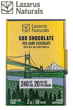 CBD Chocolate Bar 240mg 12ct