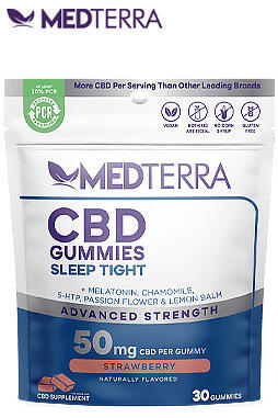 CBD & Melatonin Sleep Tight Gummies 50mg 30ct