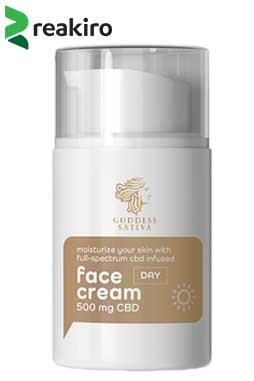 Moisturising Day Face Cream 500 mg CBD, 50 ml