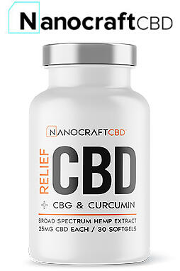 Broad Spectrum CBD Oil Softgel Capsules With Curcumin