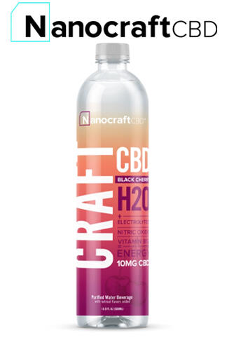 Craft H20 CBD Energy Water Black Cherry 12 Pack