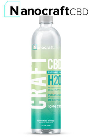 Craft H20 CBD Recovery Water Cucumber Kiwi 12 Pack