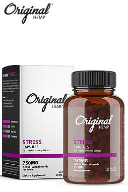 Stress Capsules (750mg) | Full Spectrum Hemp Extract