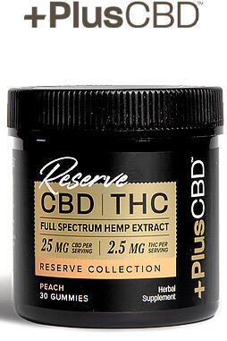 CBD Oil Gummies 30ct 25 mg CBD  2.5 mg THC