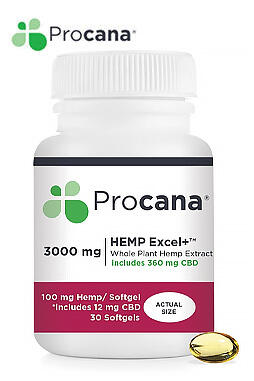 HEMP Excel+ Softgels 360mg